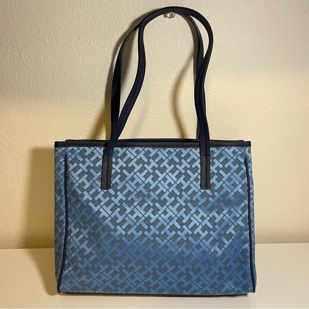 Tommy Hilfiger Blue Logo Handbag Purse - Picture 2 of 9